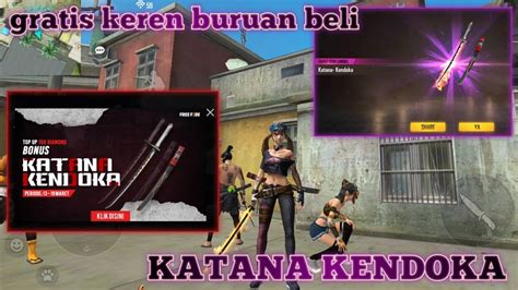 The game consists of up to 50 players falling from a parachute this free fire generator is made to deposit diamonds and coins directly into your account just by applying a few simple steps. KATANA KENDOKA gratis tanpa diamond garena free fire - YouTube