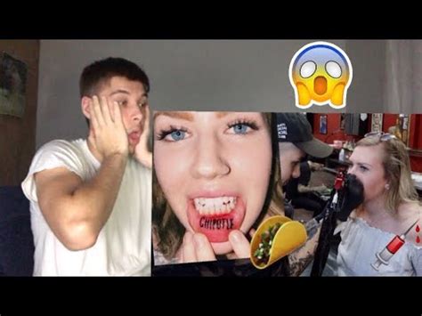 Накладные ногти miami tattoos almond. Morgan Adams TATTOOS Chipotle Inside Her LIP - YouTube