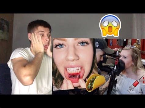 Накладные ногти miami tattoos almond. Morgan Adams TATTOOS Chipotle Inside Her LIP - YouTube