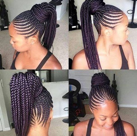 Like this whether you are born with black hair or just want to try the black hue on your hair, you should not miss this useful post. Schöne Straight Up Braids Frisuren 2018 Inspiration ...