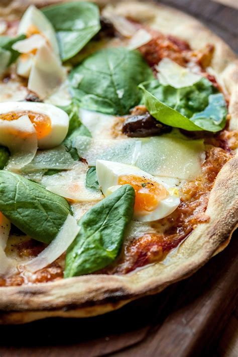 Fresh spinach, garlic & roma tomatoes with. Pizza Fiorentina Recipe - Great British Chefs