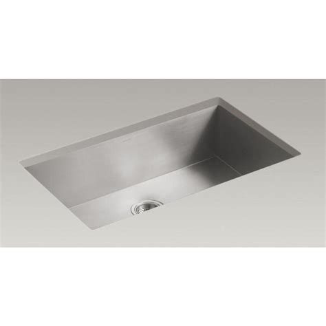 Shop for undermount kitchen sinks in shop kitchen sinks by type. KOHLER Vault 32-in x 18.625-in Stainless Steel Single ...