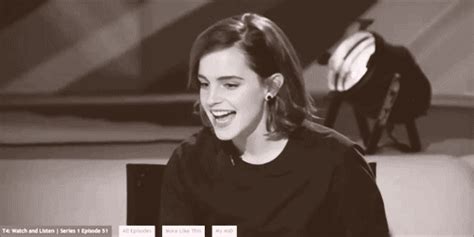 A very bad hair day, according to emma watson. gif Emma Watson gif: interview watsonlove •