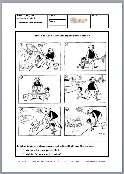 Bildergeschichten mit und tipps für klasse 2, klasse 3, klasse 4 und klasse 5. Lern- und Übungshilfen für die Grund- und Mittelschule