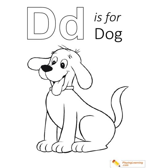 A dog's whiskers are also known as vibrissae which are found above the eyes, below the jaws, and on the muzzle. D Is For Dog 01 Coloring Page | Free D Is For Dog Coloring ...