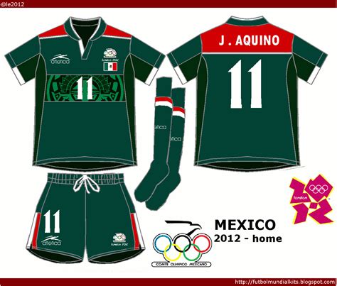 La selección mexicana olímpica jugará tres partidos amistosos en marbella, españa como preparación para juegos olímpicos. Fútbol Mundial Kits - Uruguay: Selección de México - 2012 ...