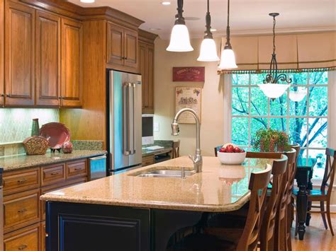 Also, this may not be possible if you have a load bearing wall that. Kitchen Island Breakfast Bar: Pictures & Ideas From HGTV ...