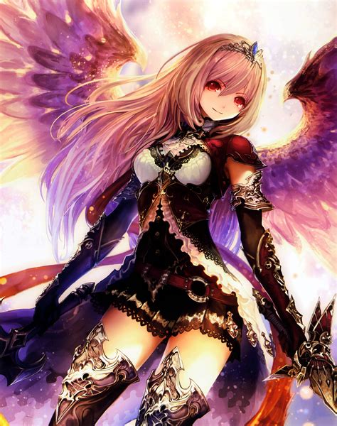 Nothing brings anime artists more satisfaction than creating original characters to use in a comic strip or graphic novel. anime, Girl, Angel, Beautiful, Wings, Warrior, Smile ...