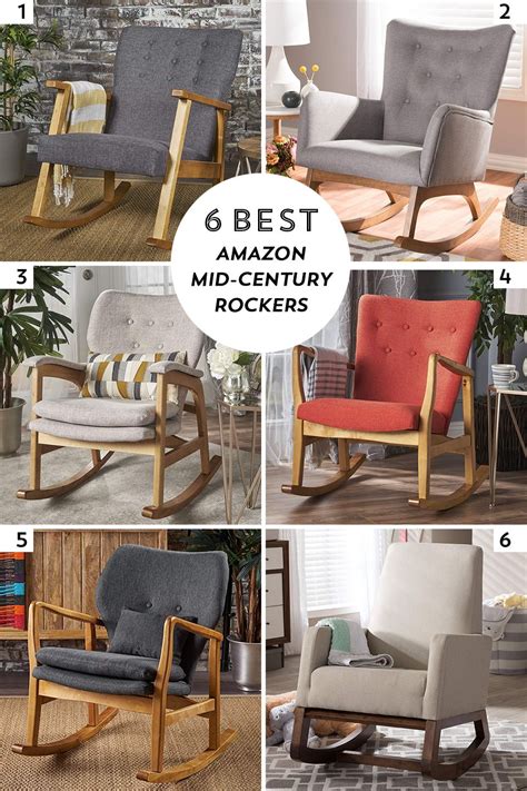 This kind of versatile and modern piece of furniture can be used in a plethora of living spaces; 6 Best Amazon Mid-Century Modern Style Rocking Chairs ...