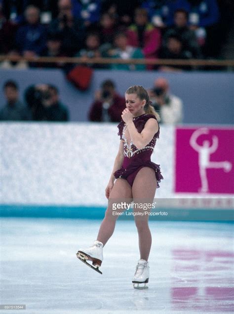 Because of her role in an attack on nancy kerrigan. Tonya Harding of the United States in tears after ...