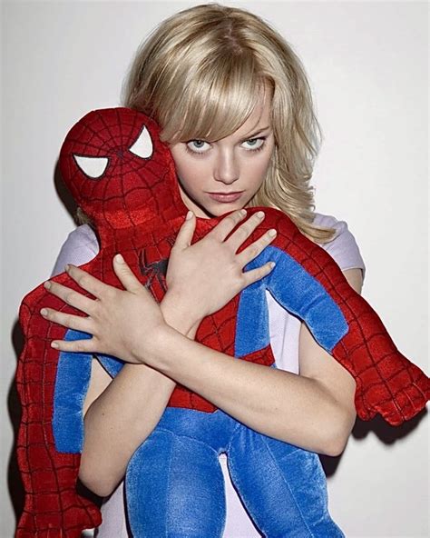 Emma stone blonde hair spiderman. celeb-mix.tumblr.com - Tumbex