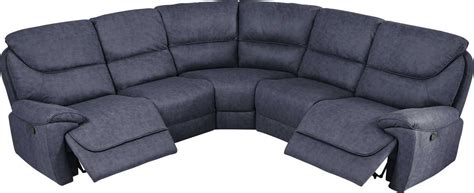 This living room furniture style offers versatile modular design, a plus if you enjoy rearranging your decor. South Brook Blue 5 Pc Reclining Sectional | Reclining ...