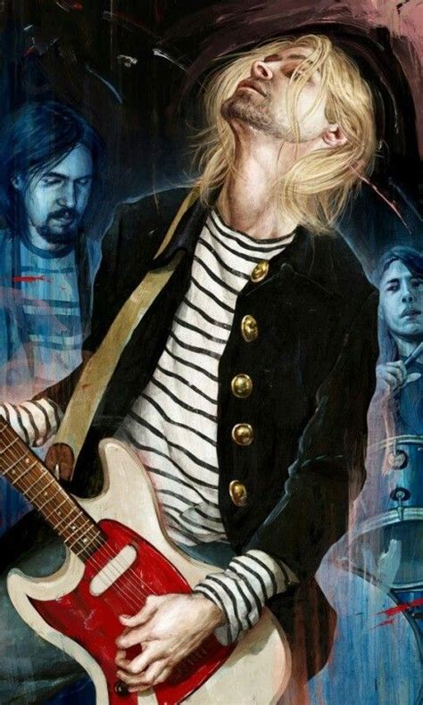 Kurt cobain art print, cobain canvas, nirvana painting. KC Nirvana | Nirvana art, Kurt cobain art, Nirvana