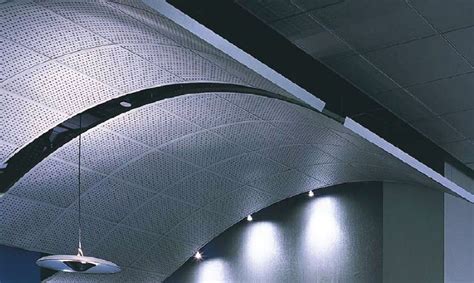 Usg suspended ceiling grid is offered in either the 15/16 standard width or the. Mineral fiber suspended ceiling / panel / curved ...
