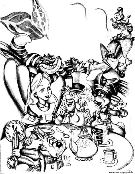 365.38 kb, 1192 x 1800. Adult Alice In Wonderland Coloring Pages | Рисунки ...