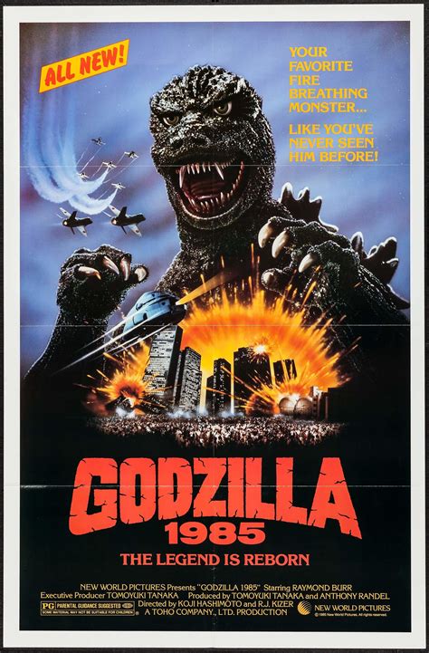 Svg's and png's are supported. Godzilla 1985 movie poster - Dangerous Universe