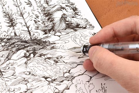 A faded, dashed selection region appears around it, and when you're done, the portion. The Best Fountain Pens for Drawing | JetPens