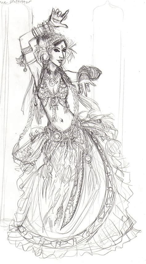 Leave a reply cancel reply. Jenspiration!: Belly dance commission. First sketch ...