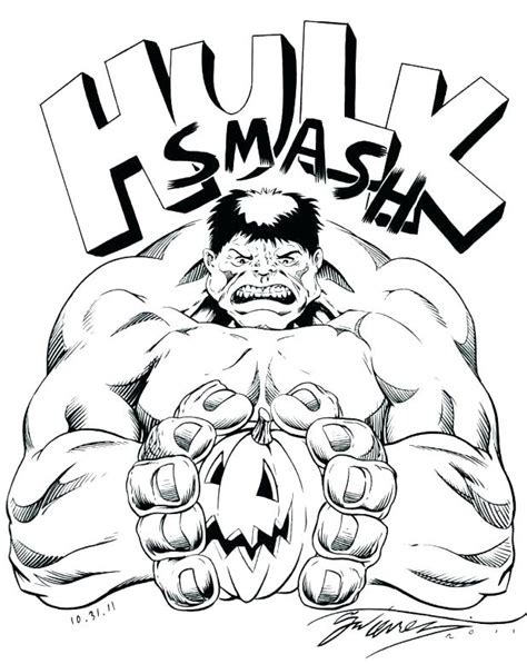 It's not surprising then to see the hulk smashing and breaking things around him once he changes into the giant form. Incredible Hulk Coloring Pages Free Printable at ...