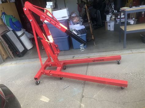 Has nice wheels just like an auto hoist for engines etc. Engine lift cherry picker hoist for Sale in Wenatchee, WA - OfferUp