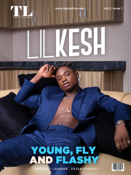 'sharp end weapon with revenge'. On a YAGI Level! Lil Kesh covers Taylor Live Magazine's Latest Issue | BellaNaija