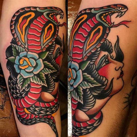 50+ Traditional Snake Tattoo Designs