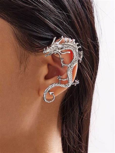 Check spelling or type a new query. Shein 1pc Dragon Shaped Ear Cuff | Pink Shop
