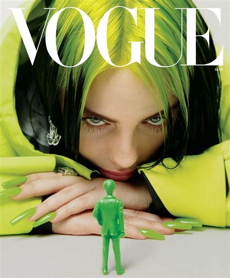 The pop star shed her green wig and baggy sweaters and swapped them for something a little more skimpy and steamy for. Billie Eilish - Vogue US March 2020 Issue,FASHION ...