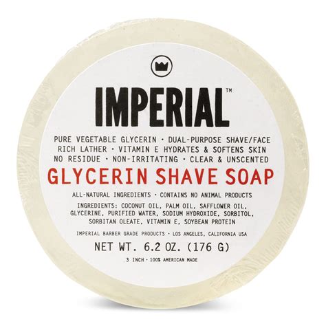 There are three ways to use and lather a shaving soap. Glycerin Shave Soap (Puck) | Imperial Barber Products