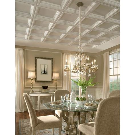 Moisture, mold, and mildew resistant. Armstrong Coffered Ceiling Tiles Lowes | Review Home Co