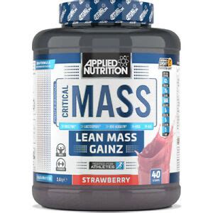 Un atout considérable pour favoriser l'augmentation des performances et le développement musculaire sec. Applied Nutrition Critical Mass Protein 2.4kg - Muscle ...