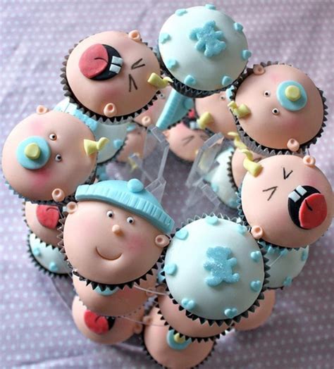 They are easier to serve and guests love them! Wonderful Baby Shower Cupcake Designs