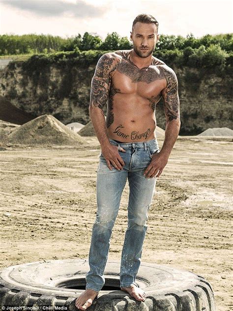 Hot guys wearing nasty pig clothing. Calum Best shows shows off hunky physique in hot shirtless ...