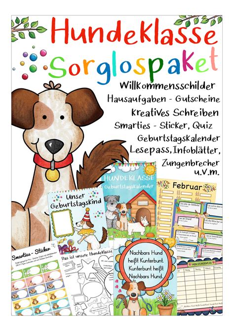 Willkommen auf unserer website mit kostenlosen malvorlagen. Sorglospaket / Materialpaket Hundeklasse ...