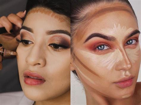 Nose contouring three ways here s how to get a narrower. Contouring tips for dark skin tone: Correct way to contour your cheekbones, nose and jawline