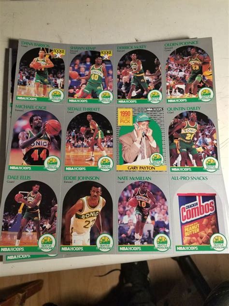 Check spelling or type a new query. Gary Payton + Shawn Kemp Rookie card uncut sheets 1990 NBA Hoops for Sale in Seattle, WA - OfferUp