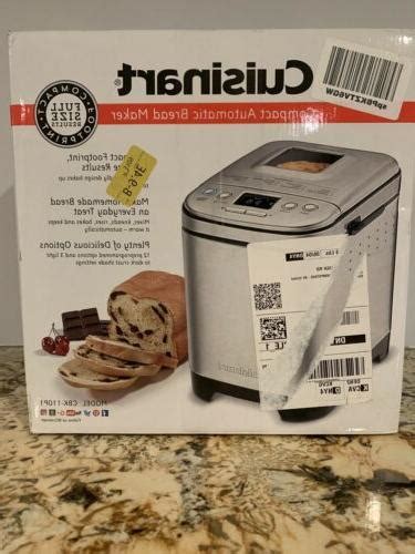 Recipes for use with white bread function basic white. Brand New Cuisinart CBK-110 Compact Automatic Bread Maker