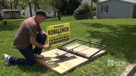 Now, you have a plate. Human Sized Rat Traps Are Being Used To Stop Campaign Sign ...