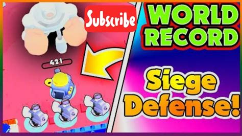 We will be creating a world record in siege in brawl stars with 3 franks defeating a level 43 possibly level 44 siege bot. Brawl Stars HIGHEST Level 30 SIEGE ROBOT WORLD RECORD ...