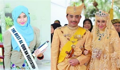 Kerajaan pintu belakang salah di sisi. Isteri Putera keenam Sultan Brunei cantik dan penuh ...