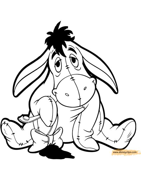 Make sure you share winnie the pooh baby eeyore coloring pages with google plus or other social media, if you awareness with this wall picture. Disney's Eeyore Coloring Pages | Disneyclips.com