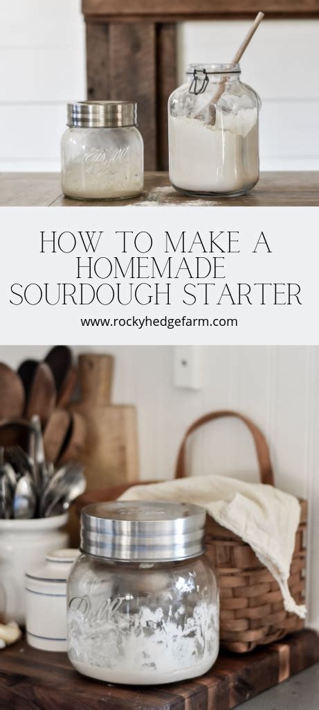 Make sure it is 3/4 empty to let the starter rise. How to Make a Homemade Sourdough Starter (With images ...