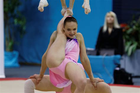 Camel toe is caused by clothing that doesn't fit properly. File:2014 Acrobatic Gymnastics World Championships - Women ...