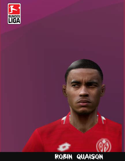 Robin kwamina quaison is a swedish footballer who plays as a forward for bundesliga side mainz 05 and the sweden national team. ultigamerz: PES 6 Robin Quaison (1. FSV Mainz 05) Face