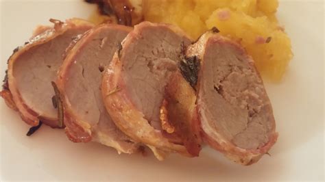 Searing the pork tenderloin goes a long way to building flavor! Pork Tenderloin Wrapped On Tin Foil In Oven / Brown Sugar ...