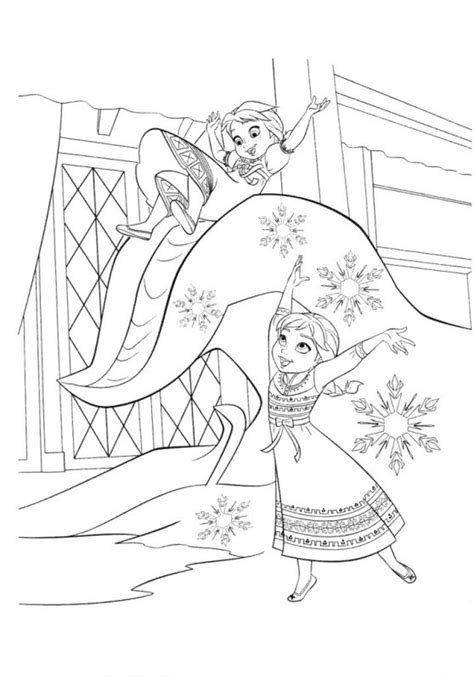 Regina elsa este o mamă a unui copil drăguț acum! Desene cu Elsa și Ana de colorat, planșe și imagini de colorat cu Elsa și Ana