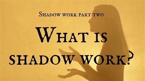 One way is when meditating on a singular point of focus it will strengthen your ability to stay objective and curious when approaching thoughts. What is shadow work? - YouTube