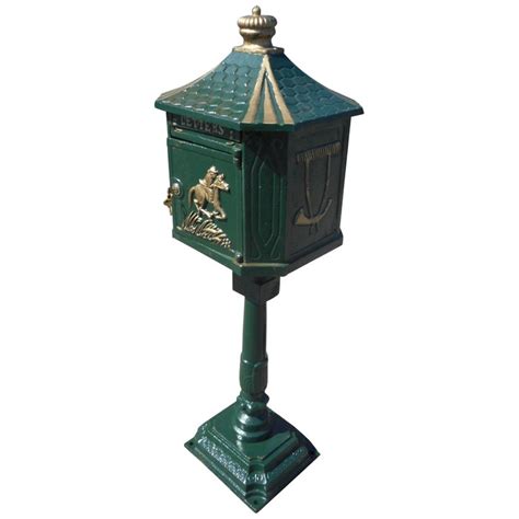 Check out our cast iron mail box selection for the very best in unique or custom, handmade pieces from our home & living shops. Cast Iron Locking Mailbox on Post For Sale at 1stdibs