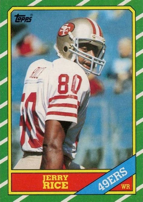 Condition means you having a $20 card versus a what would generally be considered bonds' topps rookie card among avid collectors is his 1986 what people often claim to be bonds' topps rookie card, but normally wouldn't be by an avid. 1986 Topps Jerry Rice #161 Football - VCP Price Guide