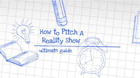 For some insight on how to pitch a reality show, see this article pertaining to the documents for a potential season of survivor. How To Pitch A Reality Show - Producing Unscripted